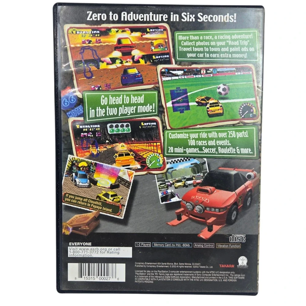 Sony Playstation 2 Road Trip Everywhere PS2 Racing Adventure Game No Manual MINT